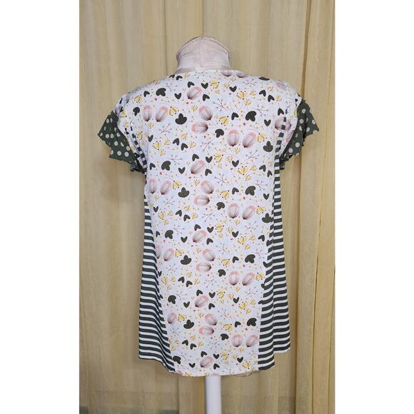 Matilda Jane Gentle Breeze Ruffle Sleeve Crew Neck Top Shirt Sz XSMALL - Picture 3 of 5
